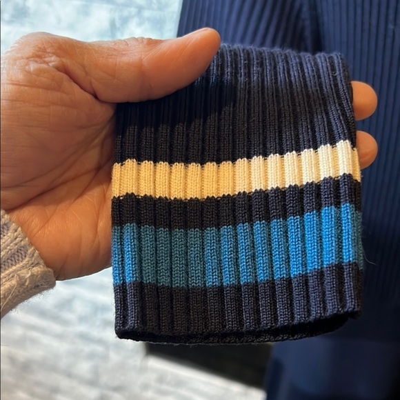 Tory Burch Blue Turtleneck Merino Wool Dress size XS missing sash - Picture 7 of 13